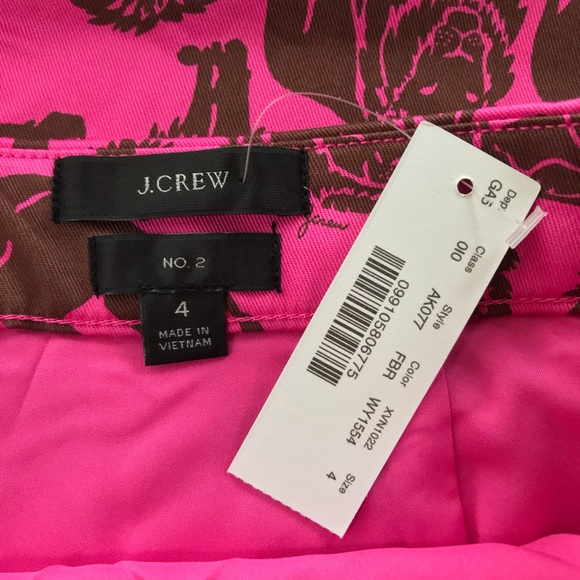 J. Crew Sleepy Lions Print No. 2 Pencil Skirt NEW - Picture 7 of 8